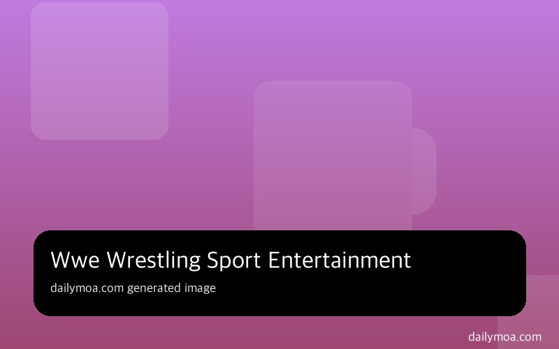 WWE 프로레슬링 이벤트 링 경기 장면