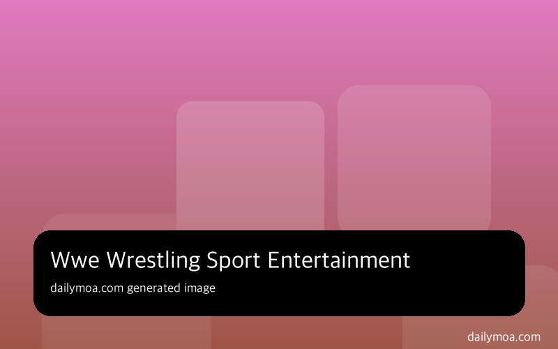 WWE 레슬링 링 프리미엄 이벤트 관중 경기 장면