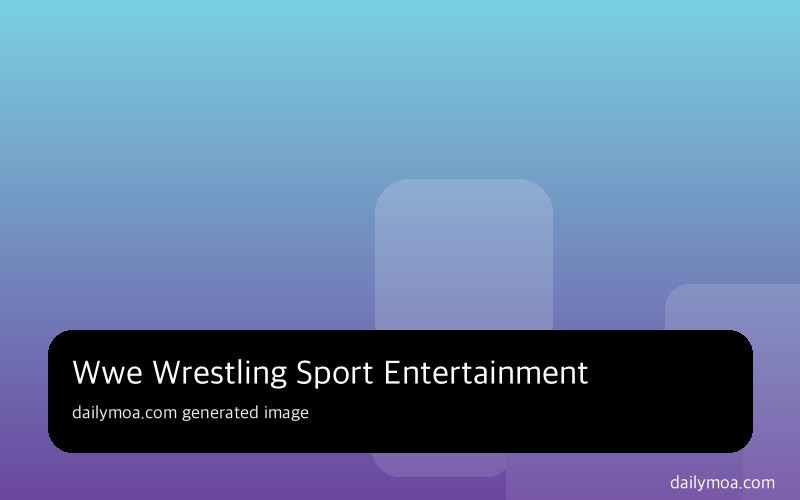 WWE 프로레슬링 챔피언 벨트 이벤트 포스터 장면