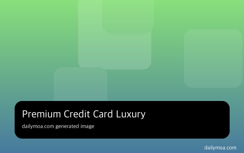 프리미엄 신용카드 혜택 비교 금융 정보 안내