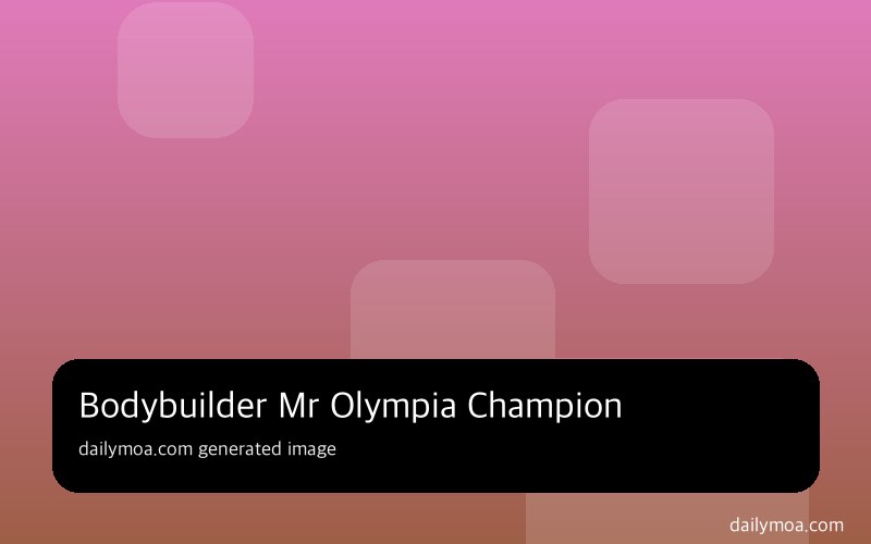 보디빌딩 챔피언십 시상식 모습