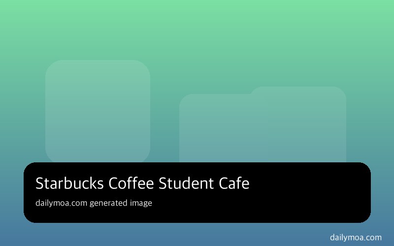 테이블 위에 스타벅스 커피 컵과 노트, 펜이 함께 놓인 카페 공부 공간