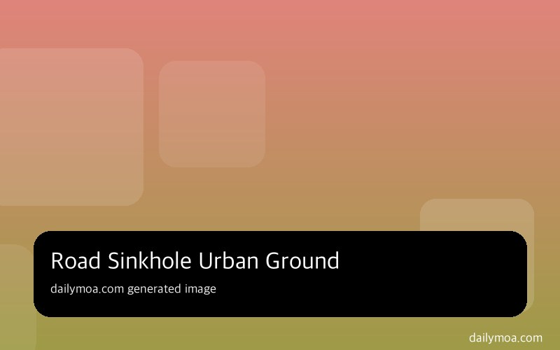 서울 도심 도로 싱크홀 발생 현장