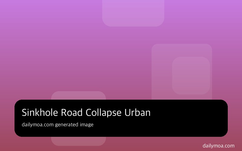 말레이시아 싱크홀 원인 지하 인프라 지하수