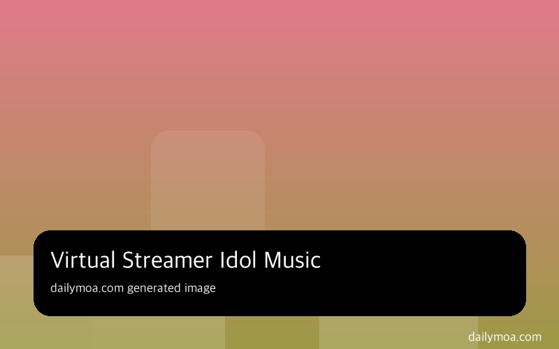 버추얼 스트리머 팬 서비스 공연 이미지