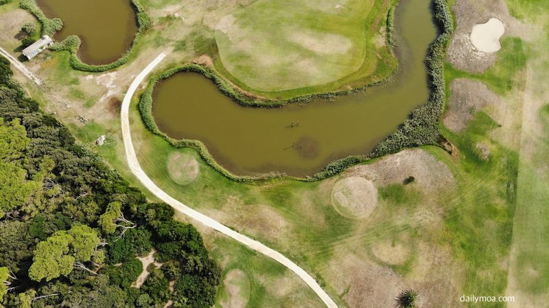 내장산 인근 골프장 코스 전경