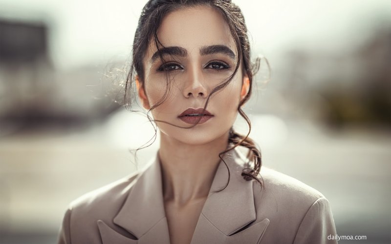 우아한 여성 배우 포트레이트 이미지