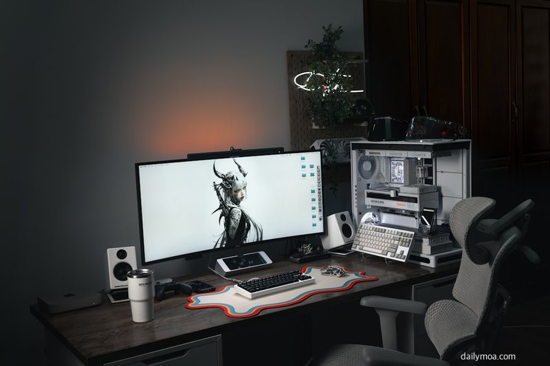 인터넷 방송 스트리머 게임 방송 화면 이미지