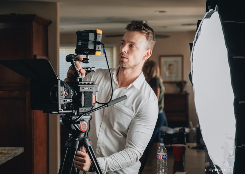 영상 연출 촬영 장비와 제작 현장 풍경