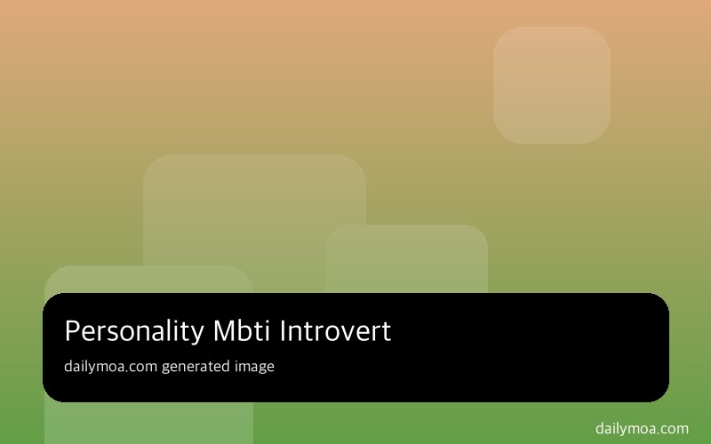 ISTJ 특징 책임감과 현실 감각 정리