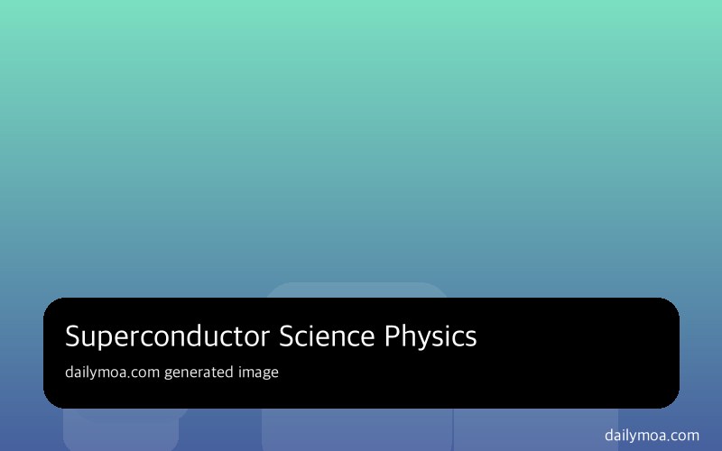 초전도체 원리를 설명하는 과학 이미지
