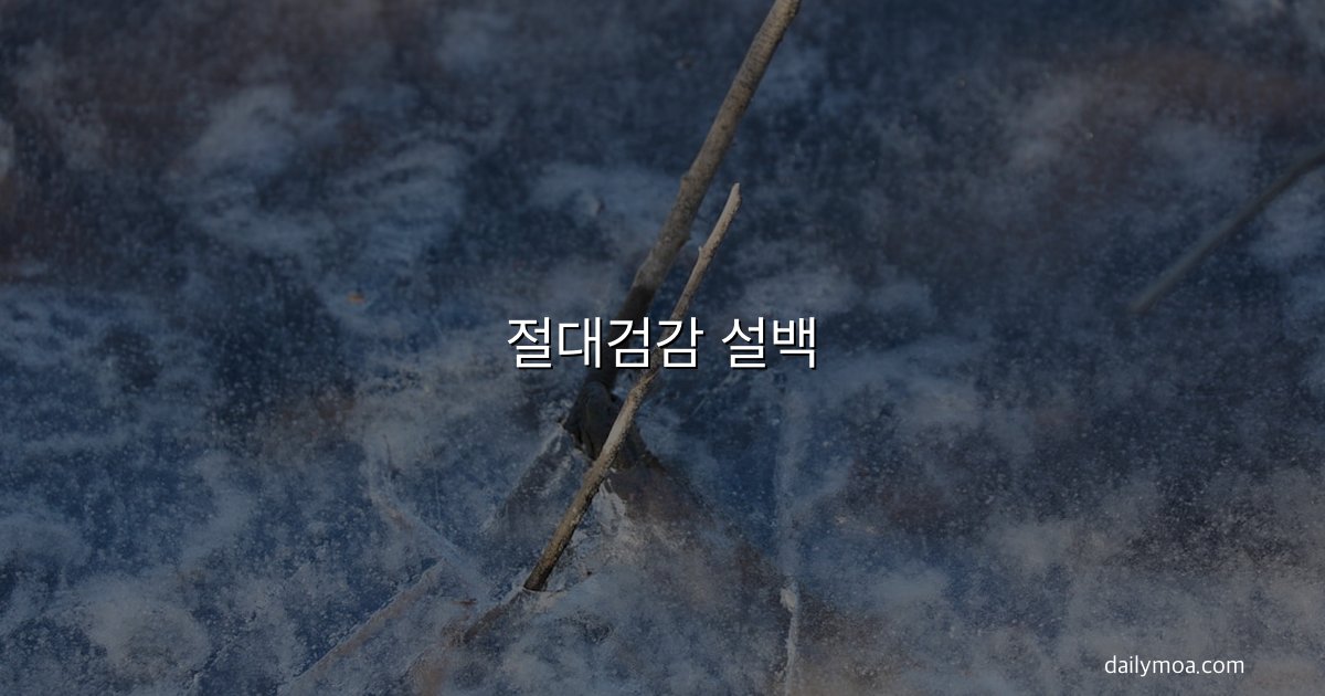 절대검감 설백